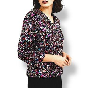 Rare vintage muli-coloured sequin top